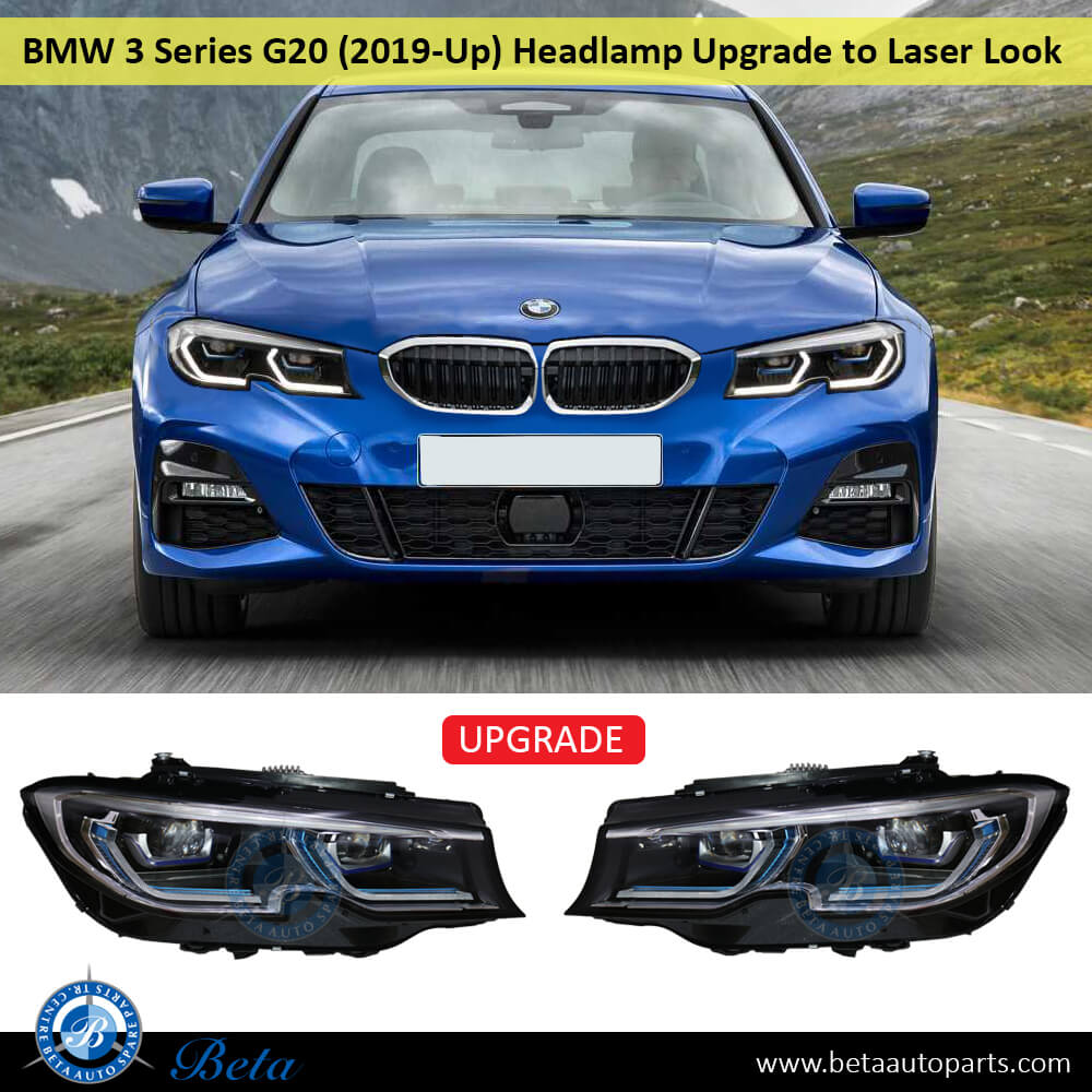 BMW 3 Series G20 (2019-2022), Headlamp Upgrade from Adaptive LED to Laser Look, China, 63118496155 / 63118496156 BMW 3 Series G20 (2019-2022), Headlamp Upgrade from Adaptive LED to Laser Look, China, 63118496155 / 63118496156